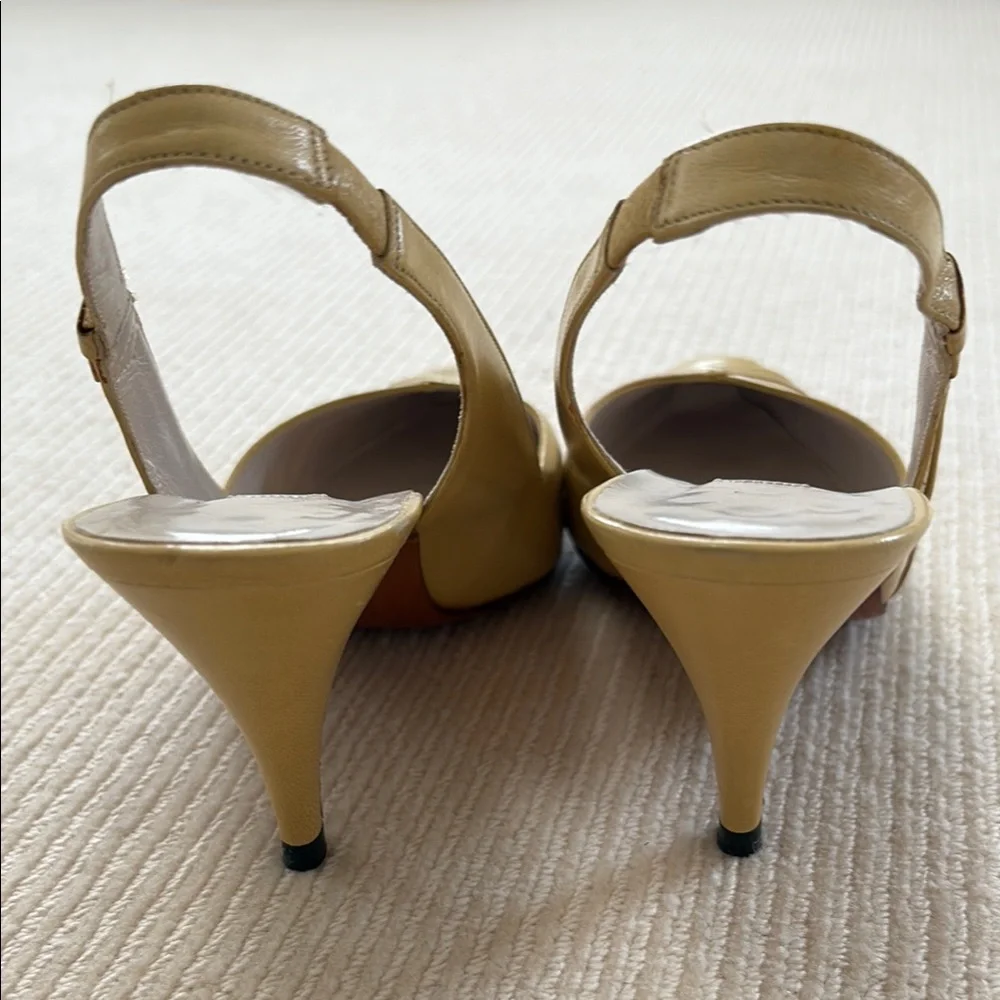 Evan Picone Yellow Slingback Heels size 7.5